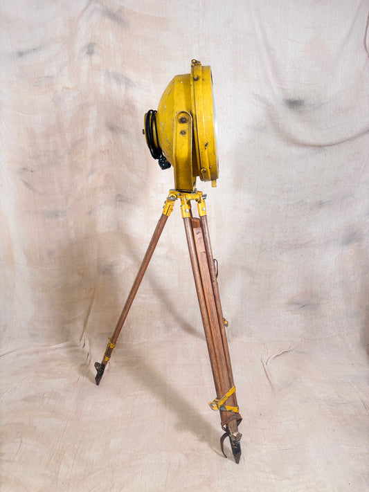 Vintage Industrial Searchlight Floor Lamp