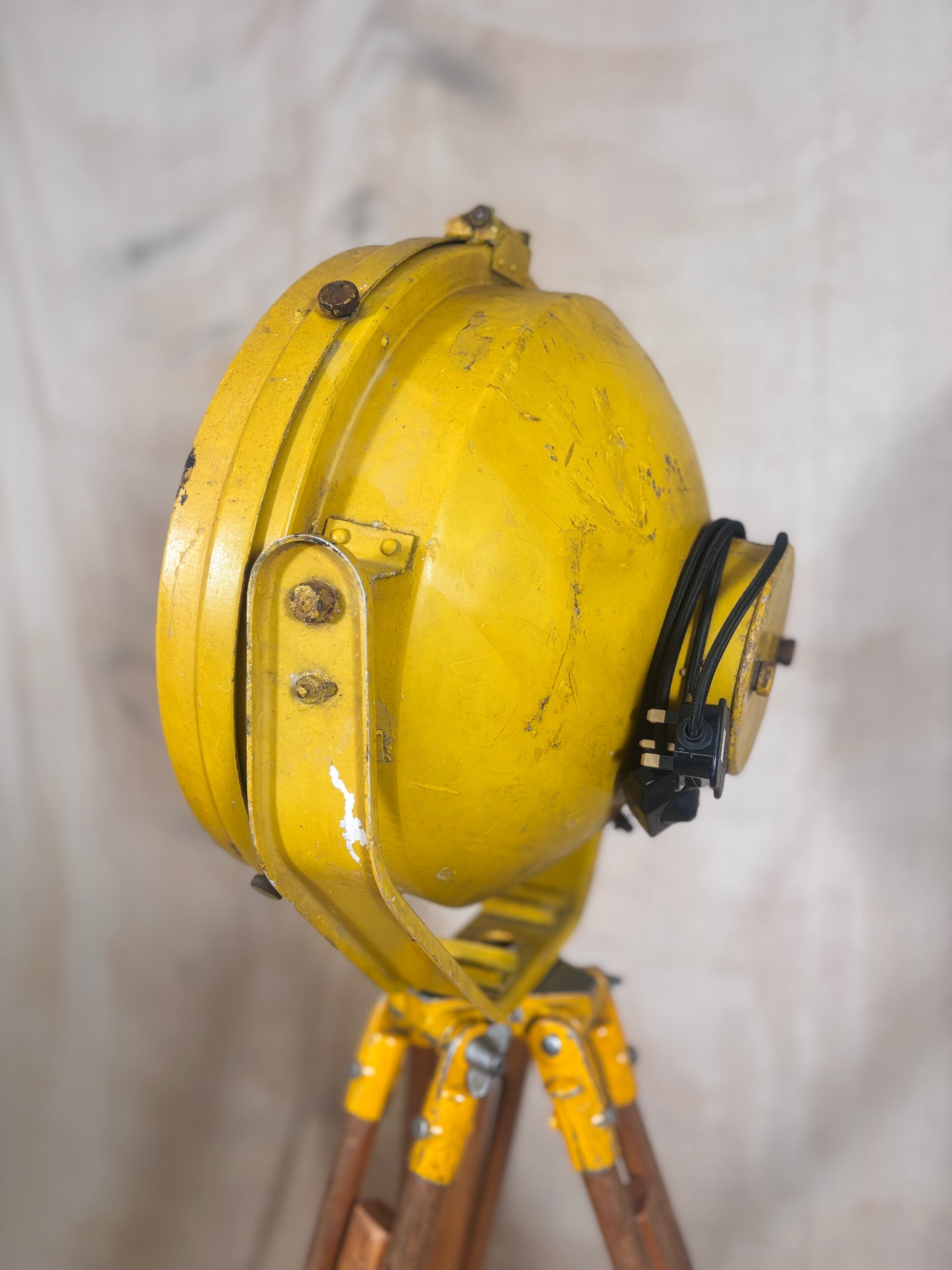 Vintage Industrial Searchlight Floor Lamp