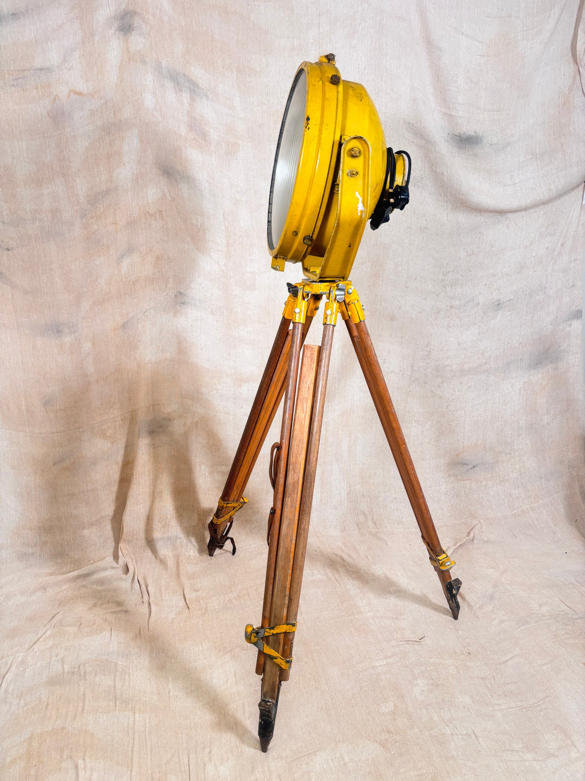 Vintage Industrial Searchlight Floor Lamp