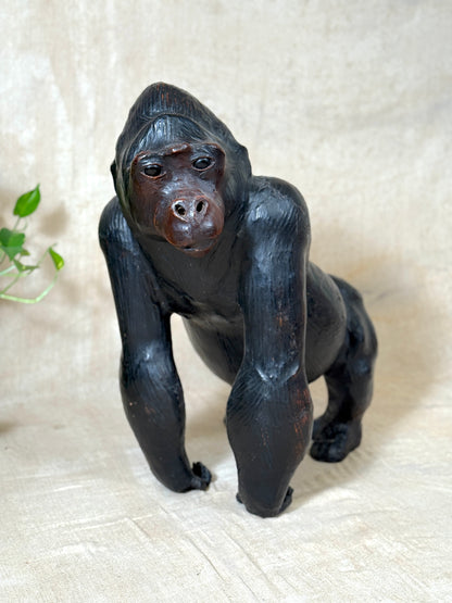 Large vintage leather Gorilla. 