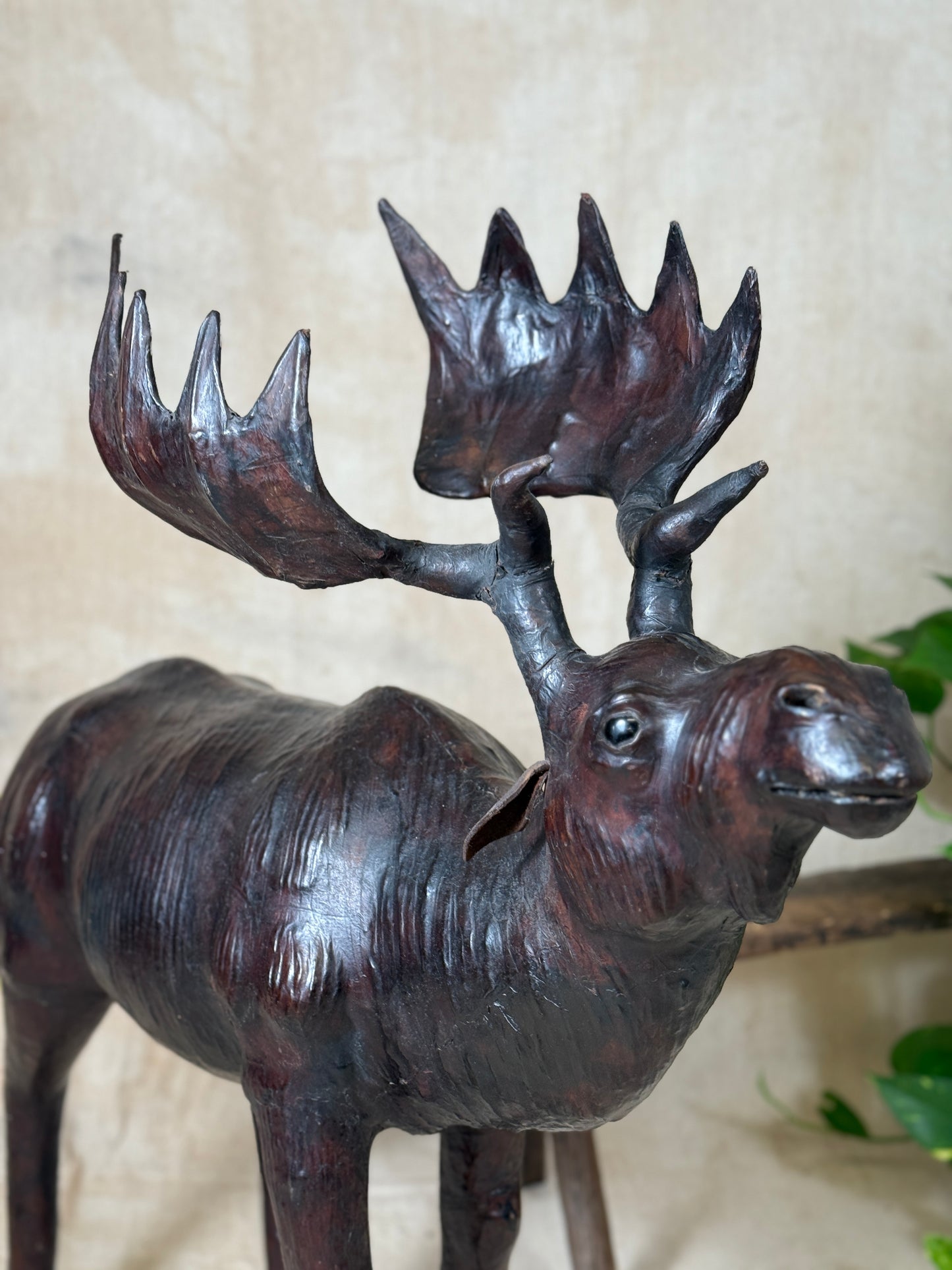 Vintage Leather Moose
