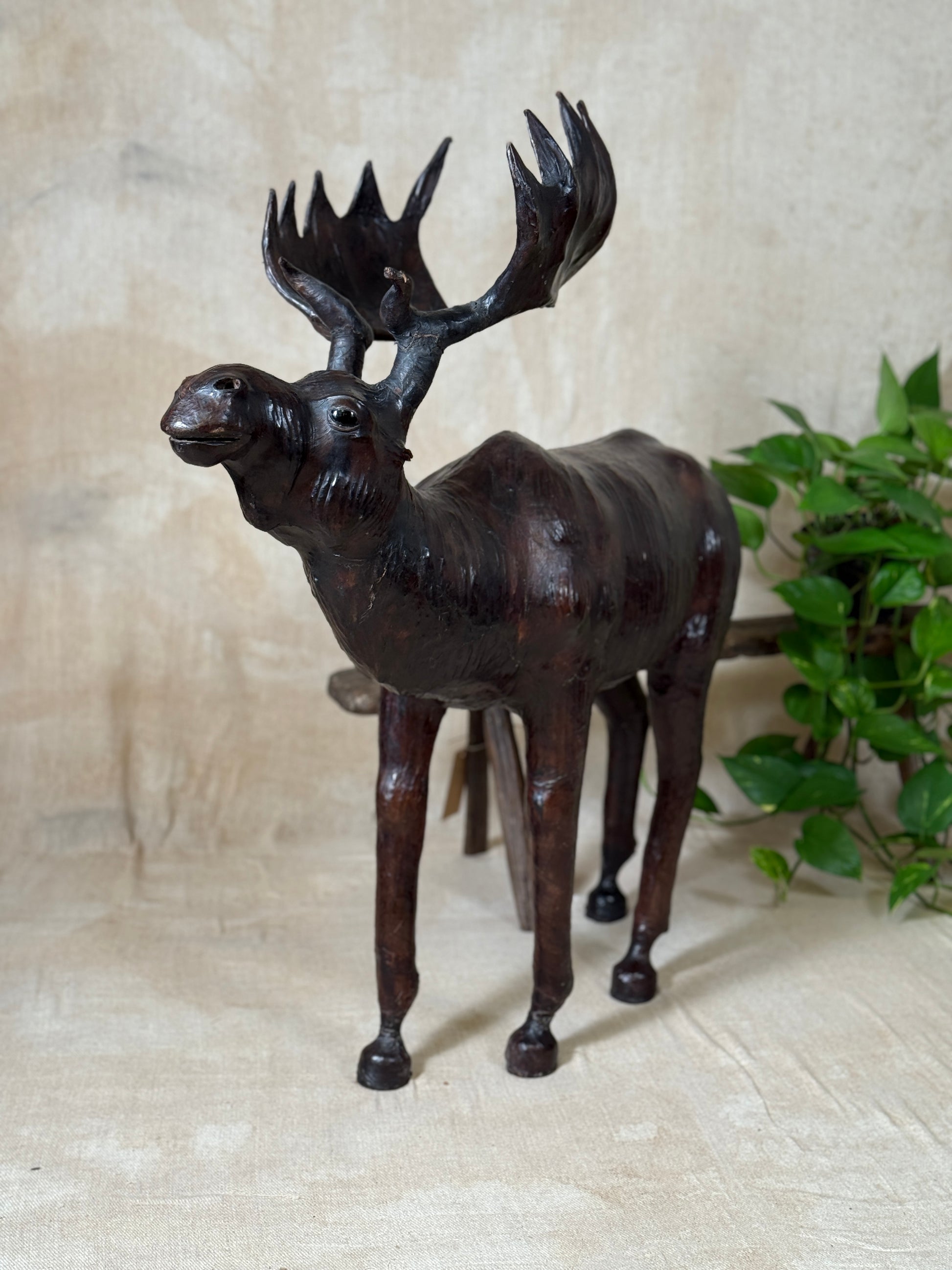 Vintage Leather Moose