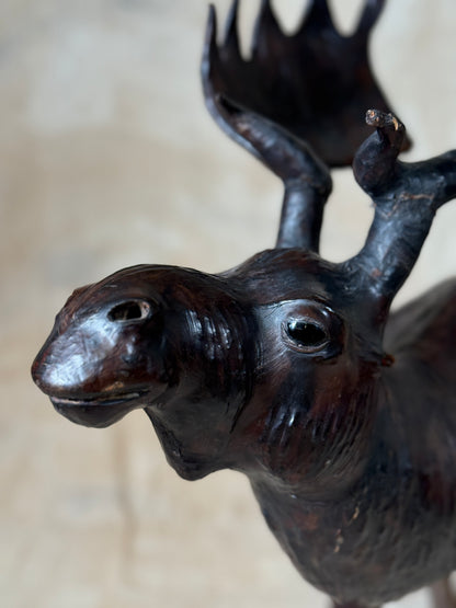 Vintage Leather Moose