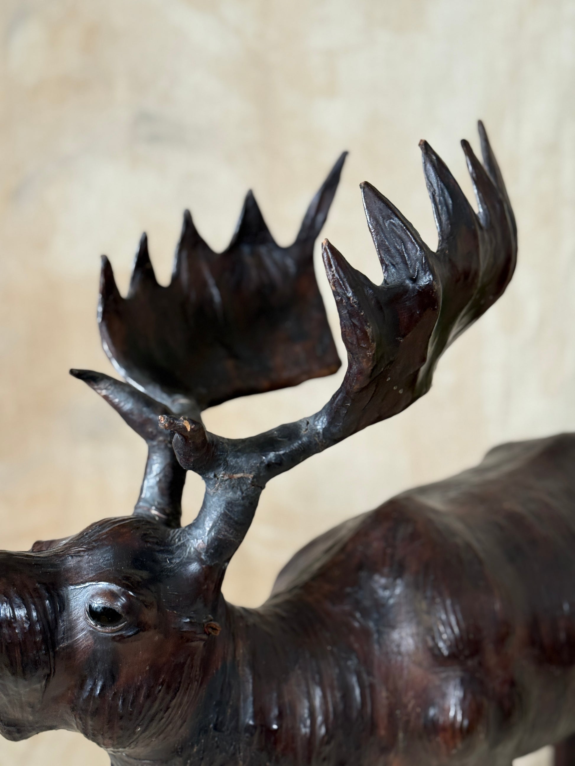 Vintage Leather Moose