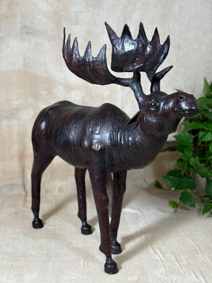 Vintage Leather Moose