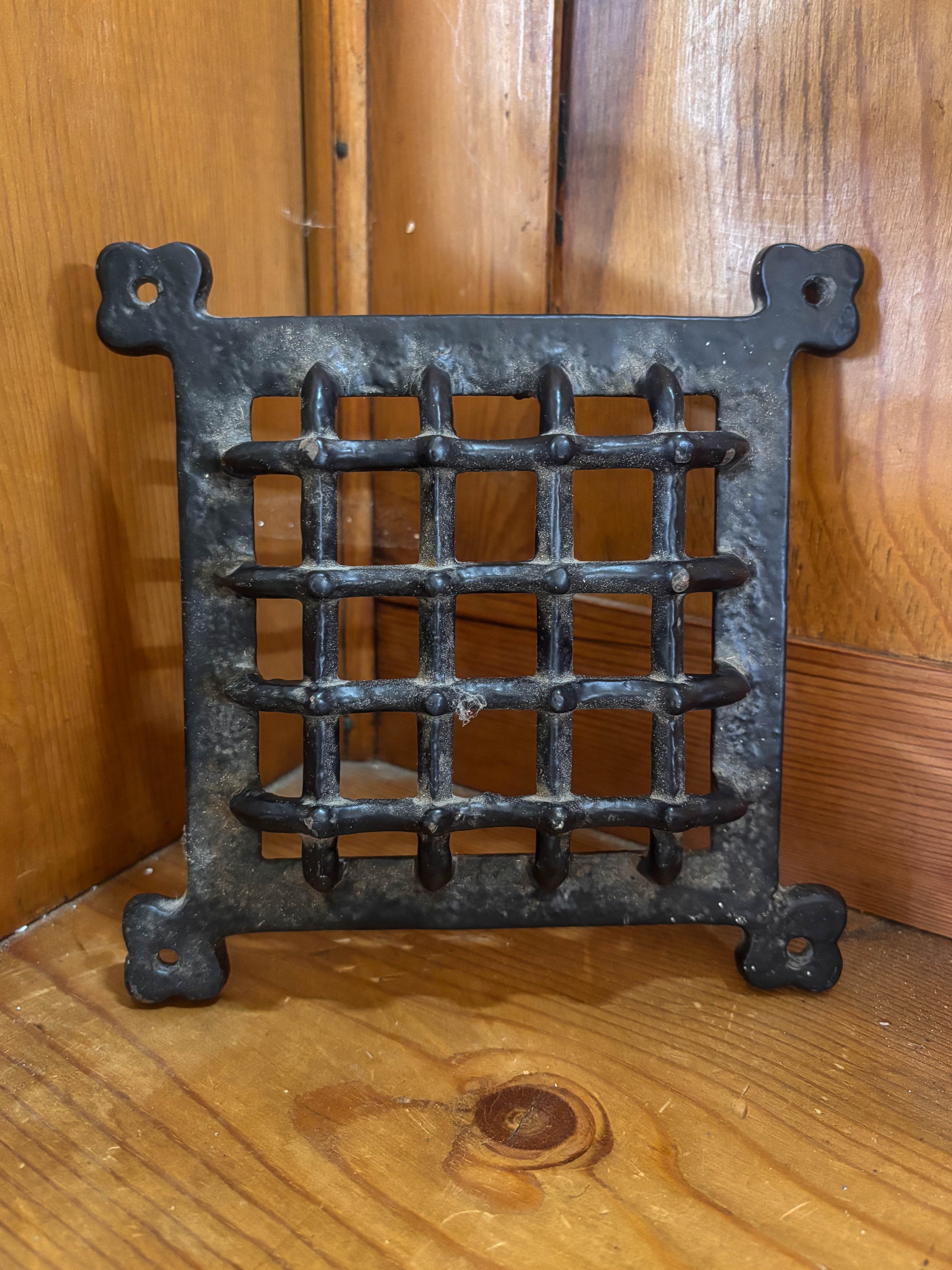 Door or Vent Grille, Cast iron, Gothic Style.