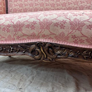 Late 19th Century French Style Carved Sofa