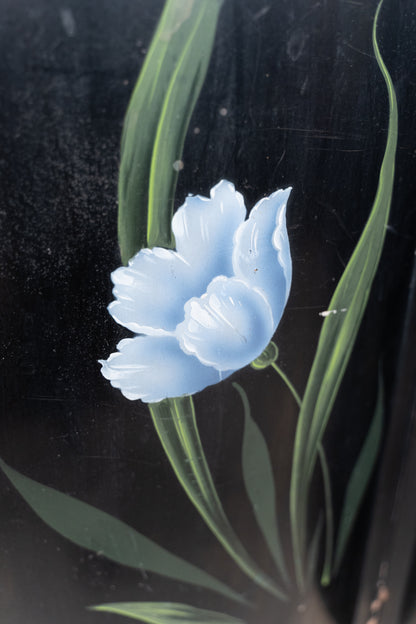 Art Nouveau hand painted folding screen Tulip