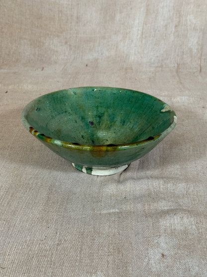 green studio pottery bowl 