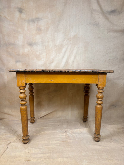 Early 19th C Table Original Craquelure Paint