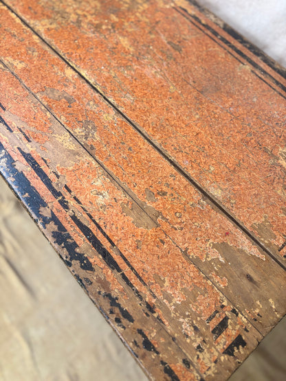 Early 19th C Table Original Craquelure Paint