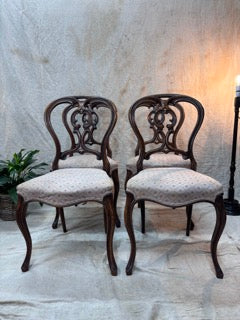 Victorian Mahogany Set of 4 chairs