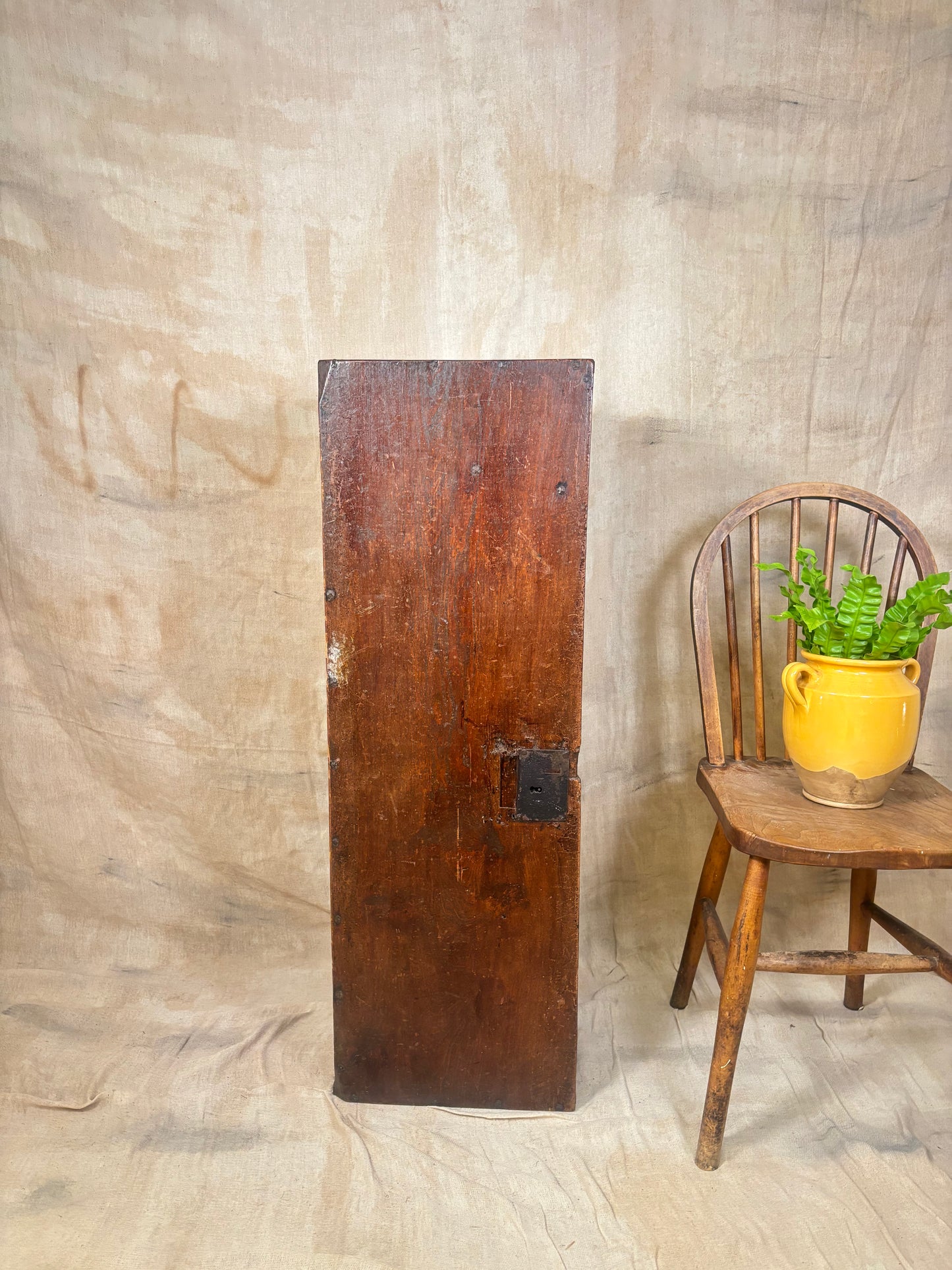 Vintage Rustic Wooden Shelving Unit Repurposed Antique Trunk Storage Cabinet