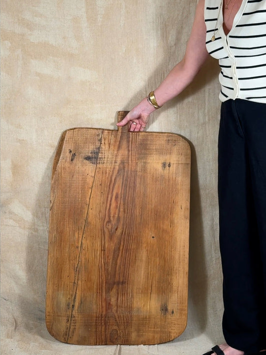 Huge Antique Farmhouse Serving Board Rustic Wooden Bread Board